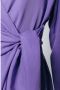 Colourful Rebel overslagjurk Hette Uni Wrap Mini Dress met ceintuur paars - Thumbnail 7