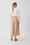 Comma casual identity cropped wide leg culotte beige - Thumbnail 3