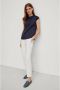 Comma Satijnen blouse in een glanzende look met stretch - Thumbnail 4