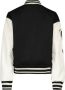 CoolCat Junior baseball jacket Jane met printopdruk zwart ecru Jas Meisjes Polyester Opstaande kraag 158 164 - Thumbnail 3