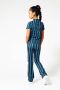 CoolCat Junior gestreepte flared broek Poppy blauw 34 inch Meisjes Polyester 158 164 - Thumbnail 3