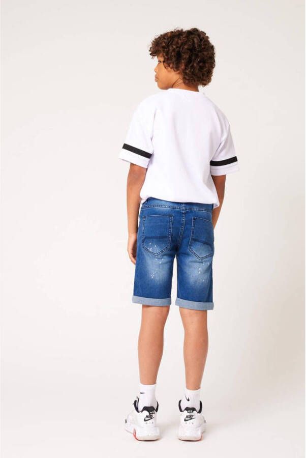 CoolCat Junior regular fit jeans bermuda Nick CB blauw