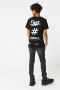 CoolCat Junior skinny jeans Koen met textuur washed black Zwart Jongens Jog denim 146 152 - Thumbnail 3