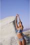 Cyell niet-voorgevormde beugel bikinitop Wave Water donkerblauw lichtroze - Thumbnail 3