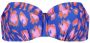 Cyell voorgevormde strapless bandeau bikinitop Sneaky Leopard blauw roze - Thumbnail 3