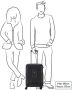 Delsey trolley Moncey 55 cm. Slim paars - Thumbnail 3