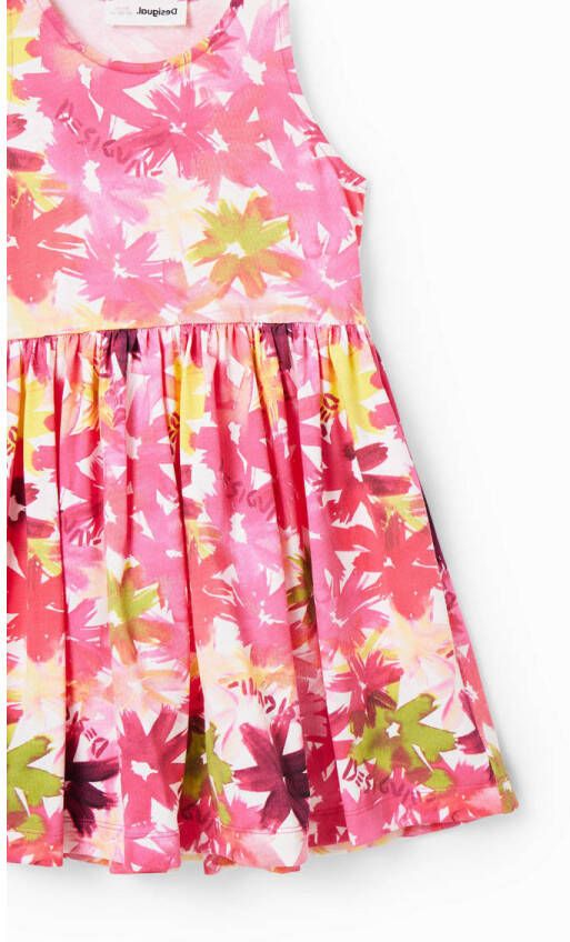 Desigual A-lijn jurk met all over print roze