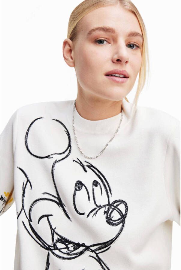 Desigual Disney sweater met all over print wit