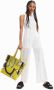 Desigual Straight Trousers Wit Dames - Thumbnail 4