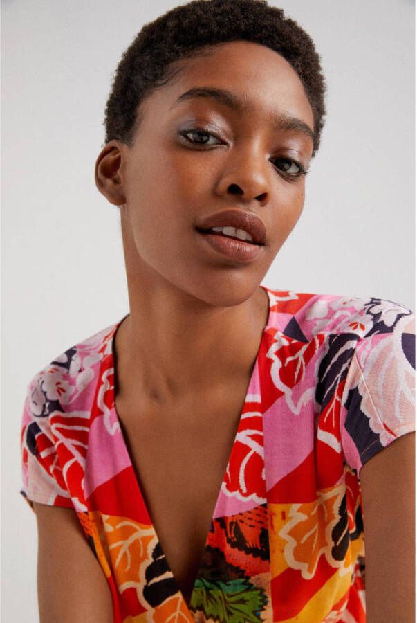 Desigual jumpsuit met all over print multi
