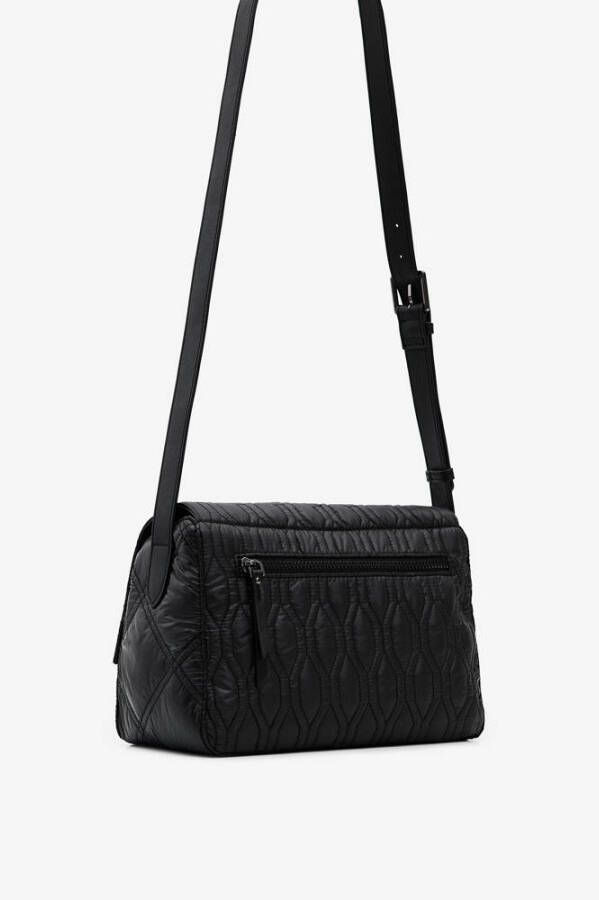 Desigual nylon schoudertas zwart
