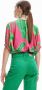 Desigual Chic Pink Viscose Blouse with Contrast Details Multicolor Dames - Thumbnail 3