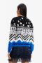 Desigual Zwart Polyester Shirt met Contrasterende Details Multicolor Dames - Thumbnail 4