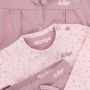Dirkje newborn baby vest + longsleeve + broek set van 3 roze lichtroze - Thumbnail 3