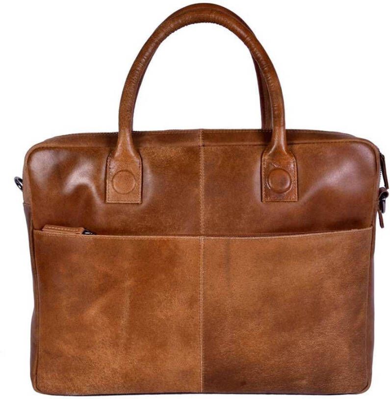 DSTRCT 15.6 inch laptoptas Fletcher Street cognac