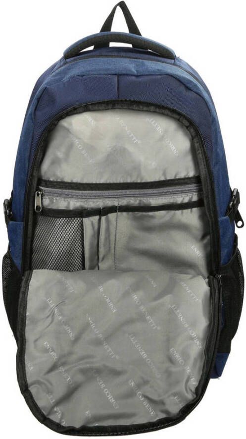 Enrico Benetti 15 inch rugzak Yellow Stone donkerblauw