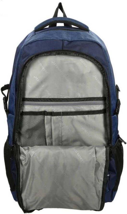 Enrico Benetti 17 inch rugzak Yellow Stone donkerblauw
