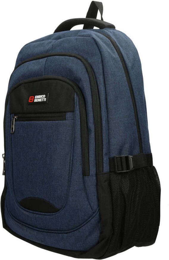 Enrico Benetti rugzak Hamburg 17 inch blue