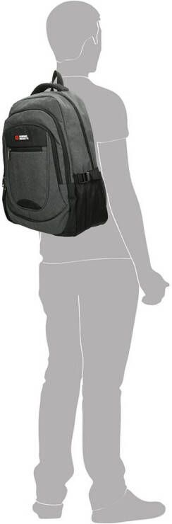 Enrico Benetti rugzak Hamburg 17 inch grey