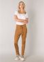 ES&SY tapered fit broek van travelstof camel - Thumbnail 2