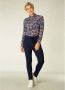 ES&SY tapered fit broek van travelstof donkerblauw - Thumbnail 2
