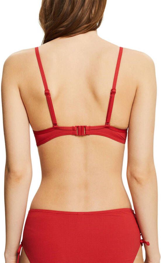 ESPRIT Women Beach voorgevormde beugel bikinitop rood