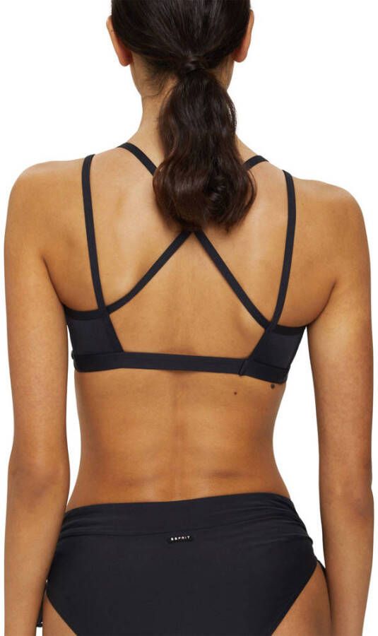 ESPRIT Women Beach voorgevormde bikinitop zwart