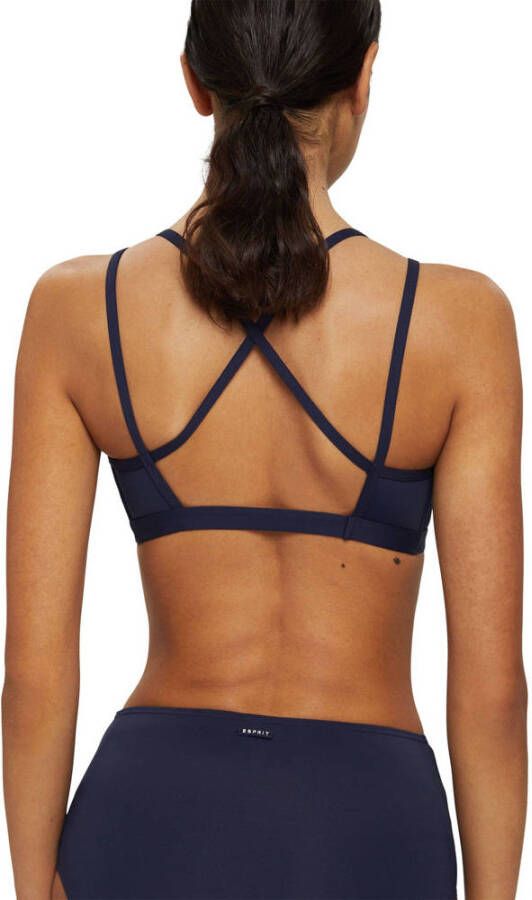 ESPRIT Women Beach niet-voorgevormde bikinitopje donkerblauw