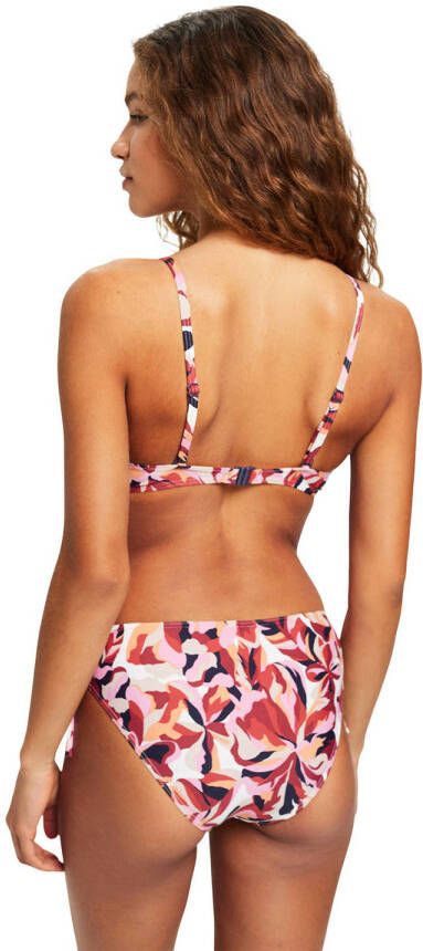 ESPRIT Women Beach niet-voorgevormde beugel bikinitop rood roze blauw
