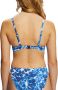 ESPRIT Women Beach voorgevormde beugel bikinitop blauw wit - Thumbnail 3