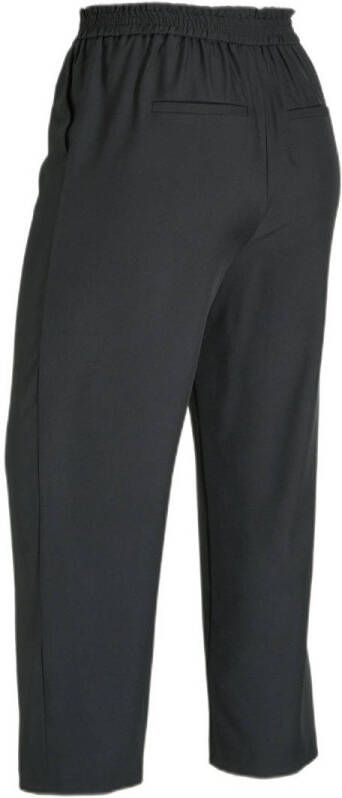 EVOKED VILA cropped high waist straight fit broek VISCARLY zwart