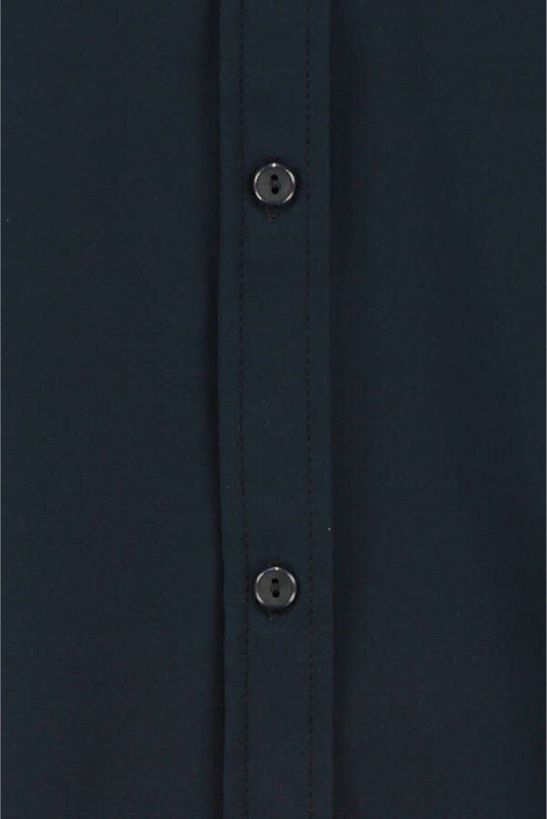Expresso blouse van travelstof Xanta donkerblauw