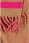 Expresso poncho met franjes bruin roze - Thumbnail 3