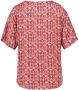 Expresso top Blouse short sleeve met all over print rood - Thumbnail 2