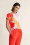 Expresso top ecru oranje koraalrood - Thumbnail 2