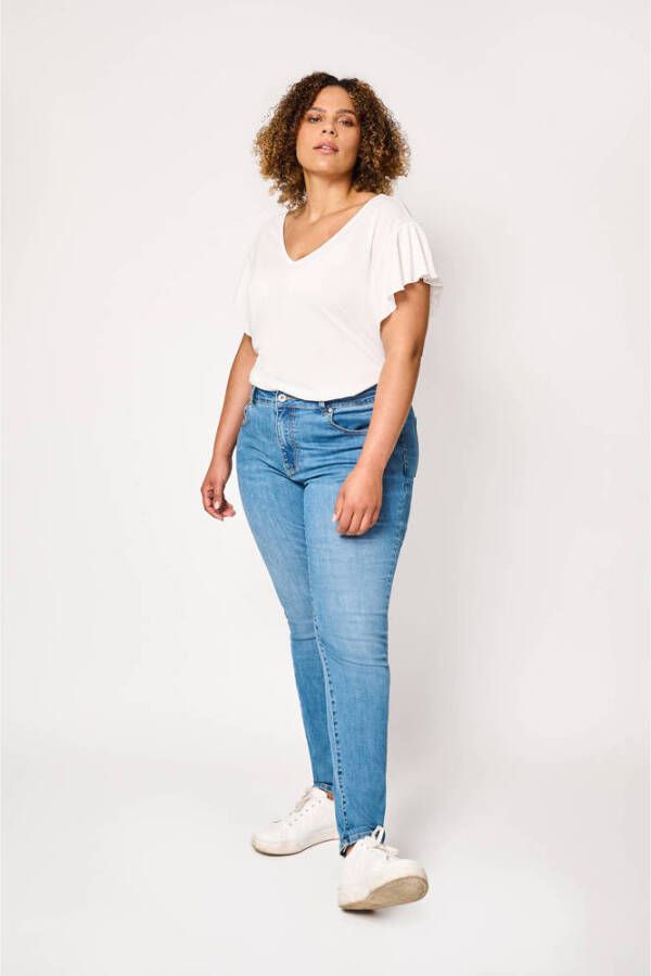 Exxcellent skinny jeans Zola blauw - Foto 3