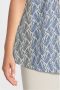 Exxcellent top Stacie met all over print offwhite helderblauw - Thumbnail 3