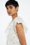 Fabienne Chapot A-lijn jurk Mimi met all over print en volant wit - Thumbnail 3