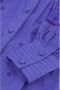 Fabienne Chapot Blouse met opstaande kraag en kanten ballonmouwen Purple Dames - Thumbnail 2