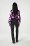 Fabienne Chapot blouse Hollie met all over print paars zwart - Thumbnail 4