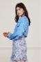 Fabienne Chapot blouse Josefin Leo met borduursels blauw - Thumbnail 6