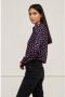 Fabienne Chapot blouse Sunrise met hartjes donkerblauw - Thumbnail 8