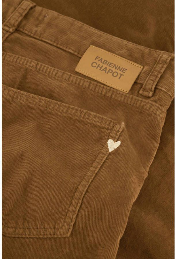 Fabienne Chapot corduroy flared broek Eva cognac