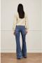 Fabienne Chapot gebloemde high waist flared jeans Eva dark denim - Thumbnail 3
