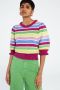 Fabienne Chapot gestreepte trui Roberta Stripe roze geel blauw groen - Thumbnail 3
