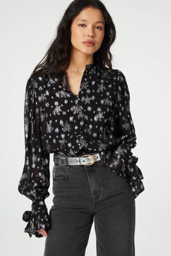 Fabienne Chapot leren riem Cut It Out Star zilver