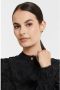 Fabienne Chapot midi rok Jessy van gerecycled polyester zwart oranje - Thumbnail 4