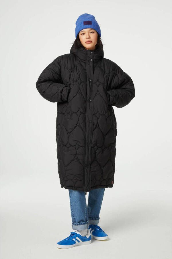 Fabienne Chapot quilted gewatteerde jas Prisca van gerecycled polyester zwart