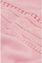 Fabienne Chapot Roze V-hals top met pompom en openwork details Pink Dames - Thumbnail 4