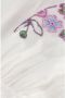 Fabienne Chapot top met borduursels ecru roze paars - Thumbnail 2